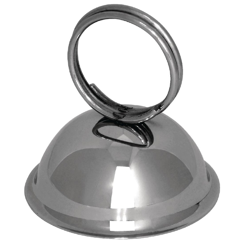 Menu Card Holder Ring Dome St/St - 60mm