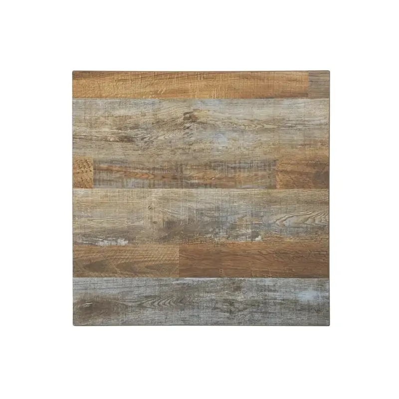 Bolero Pre-Drilled Square Table Top Urban Dark 600mm