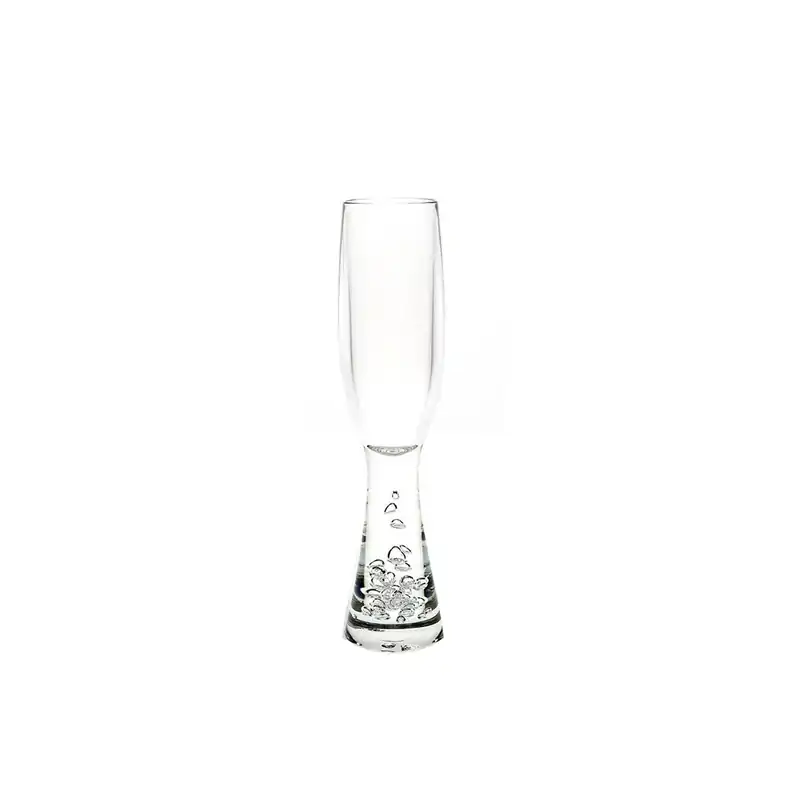 D-Still Essentials Polycarbonate Champagne Flute W/Bubble Base 180ml (Box of 4)