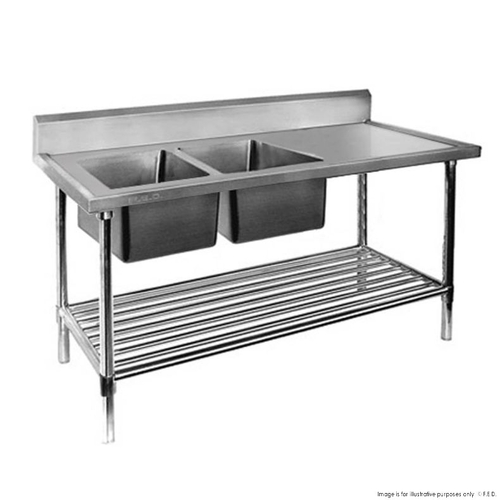 Modular Systems DSB6-1500L-A Double Left Handed Sink Bench 1500 x 600 x 900mm