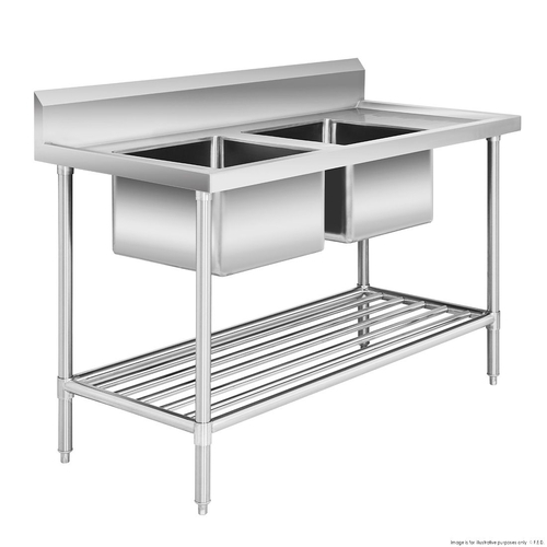 Modular Systems DSB7-2400L-A Double Left Handed Sink Bench 2400 x 700 x 900mm
