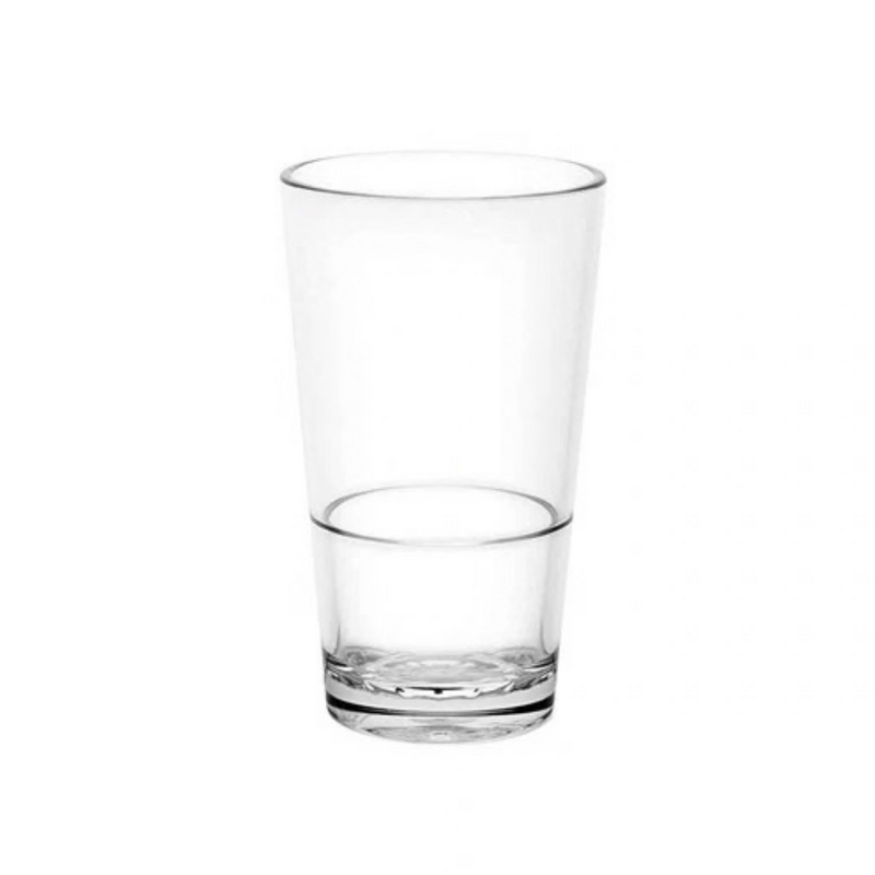 D-Still Essentials Polycarbonate Highball Beer W&M Certified & Nucleated 425ml (Box of 4)