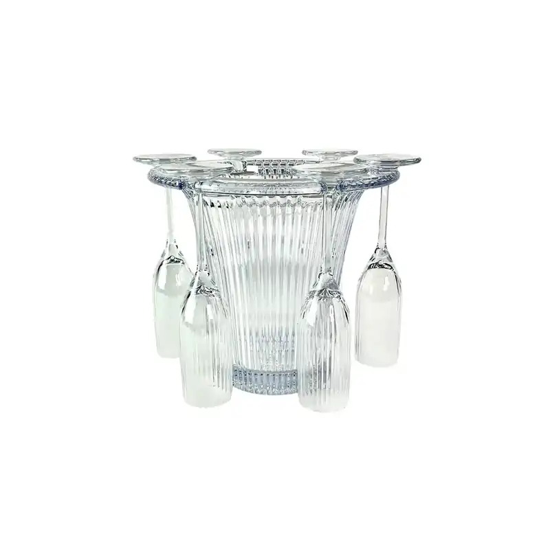 D-Still Bamboo Champagne Bucket 3.8L W/ 6 Flutes 145ml