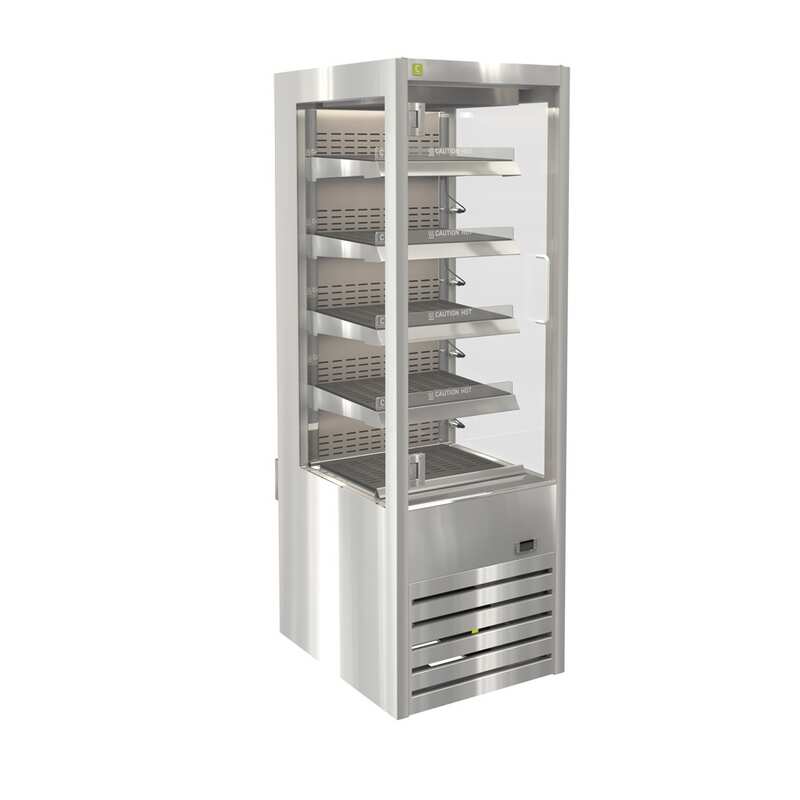 Cossiga DTGHT6 Heated Open Fronted Multideck with Hinged Door - 600mm