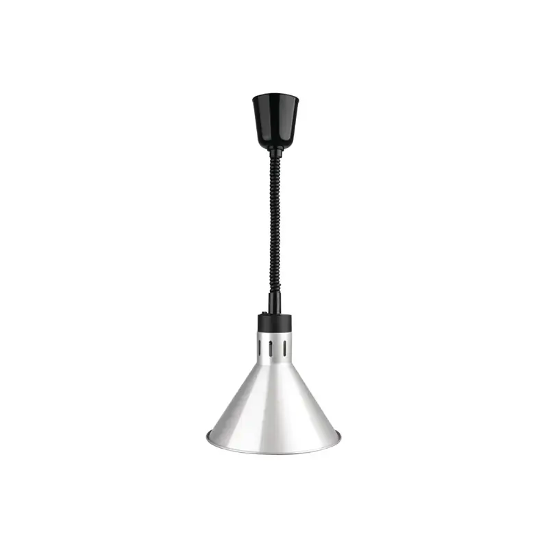 Apuro DY464-A Retractable Conical Heat Lamp Shade Silver Finish