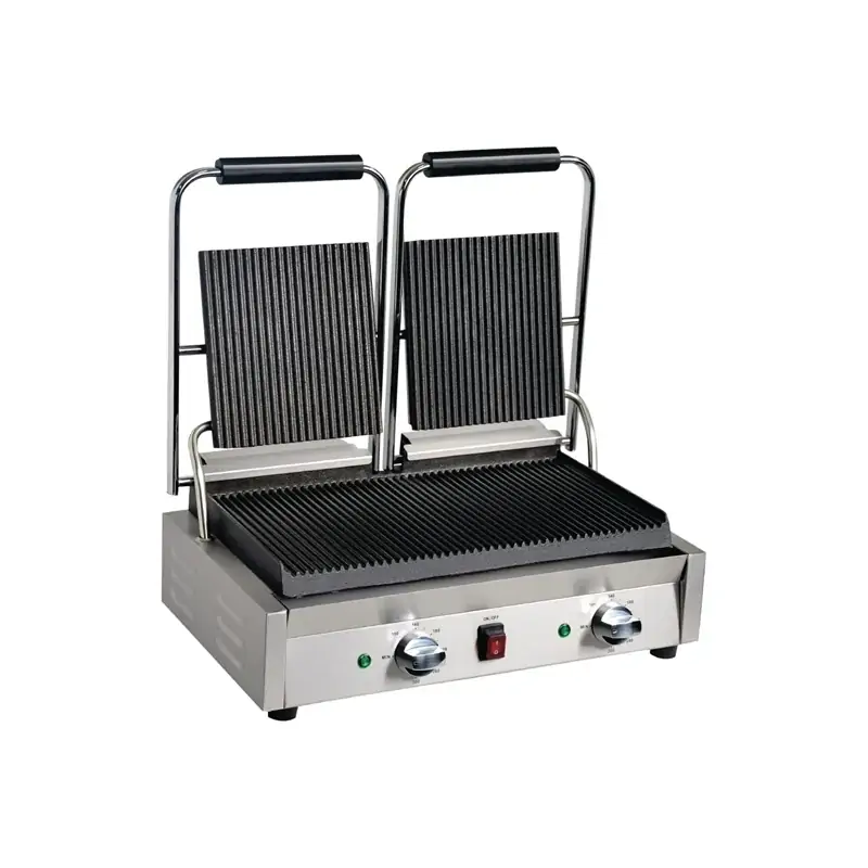 Apuro DY994-A Bistro Double Contact Grill Ribbed/Ribbed 15amp