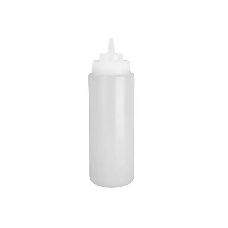 Vogue Wide Neck Heavy Duty Sauce Bottle Clear 900ml