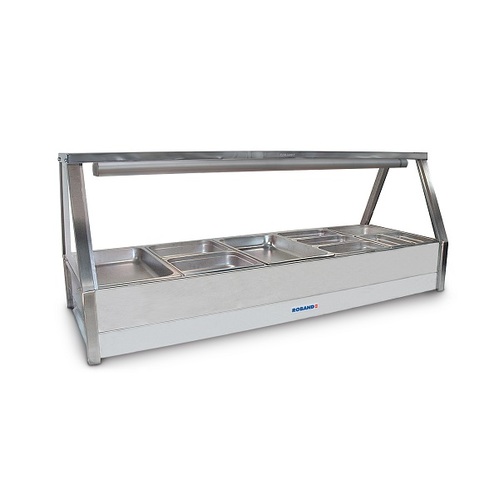 Roband E25 Straight Glass Double Row Hot Food Display