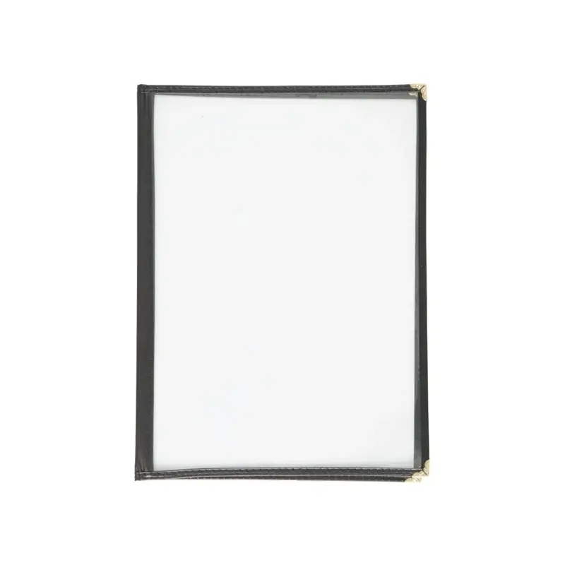 Olympia A4 Four Card American Style Menu Holder Black