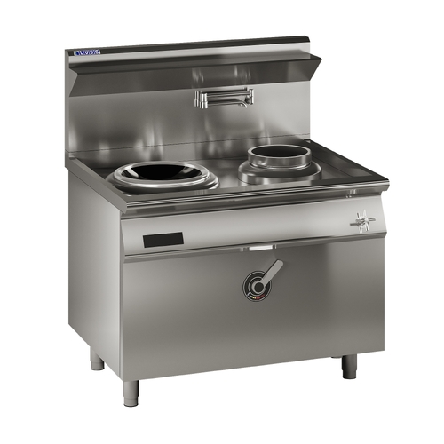 Luus EHW-1C1P - Electric Induction High Powered One Hole Wok + Side Pot