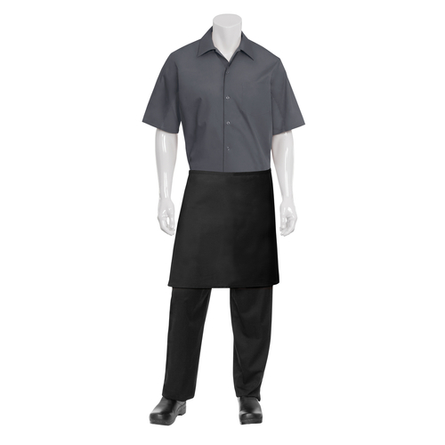 Half Black Apron No Pocket - F28NP