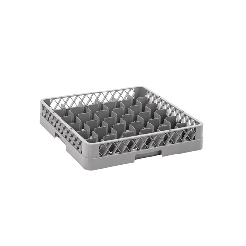 Vogue Glass Rack Grey (36 Compartments) 100x500x500mm