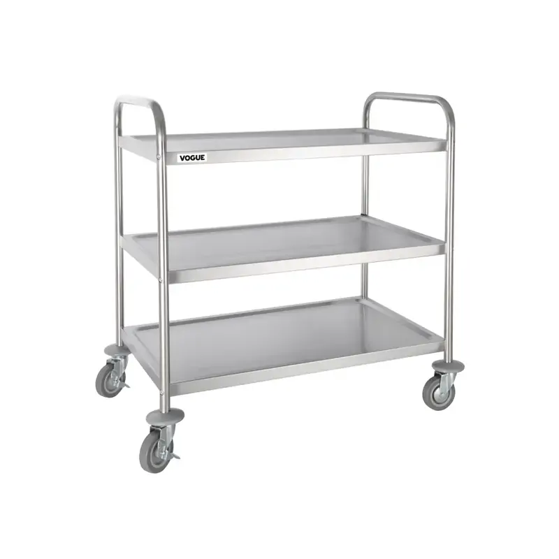 Vogue 3 Tier Flat Pack Trolley 940x537x875mm
