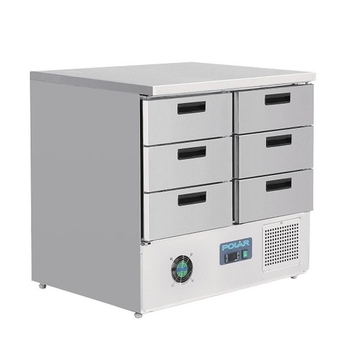 Polar FA440-A G-Series Refrigerated Counter with 6 Drawers 240Ltr