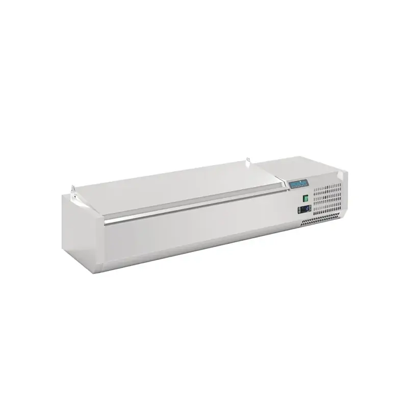 Polar FA854-A G-Series Countertop Prep Fridge with Lid 5x 1/4GN