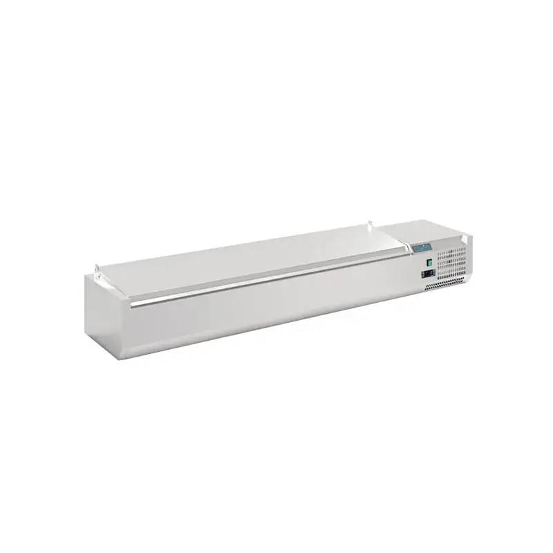 Polar FA856-A G-Series Countertop Prep Fridge with Lid 8x 1/4 GN