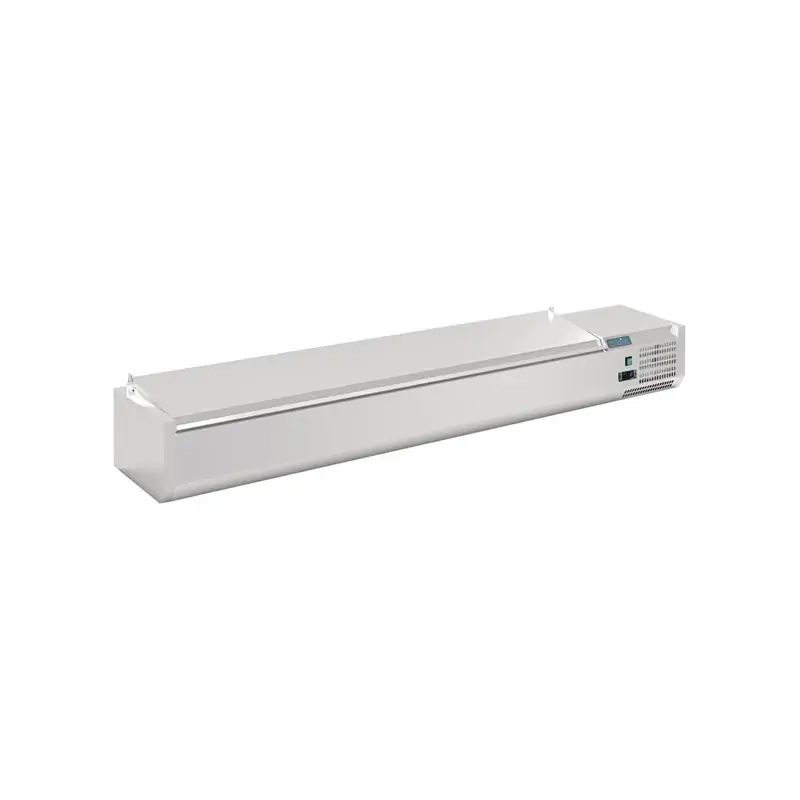 Polar FA857-A G-Series Countertop Prep Fridge with Lid 10x 1/4 GN