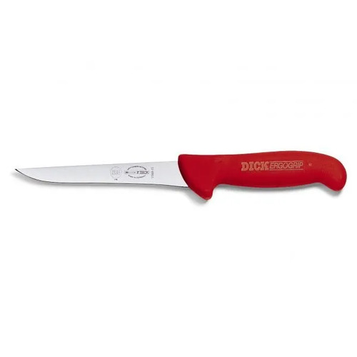 F.Dick ErgoGrip Boning Knife Narrow Blade 150mm Red S-S/P