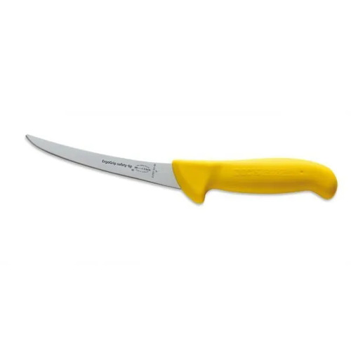 F.Dick ErgoGrip Boning Knife Curved Blad Stiff 150mm Yellow S-S/P