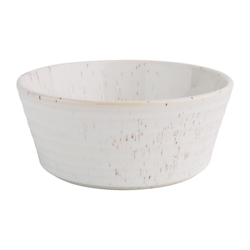 Olympia Cavolo White Speckle Flat Round Bowl 143mm (Box of 6)