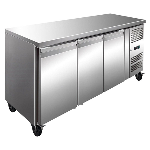Thermaster FE3100TN 386L S-S Three Door Bench Fridge 1795 x 600 x 860mm 
