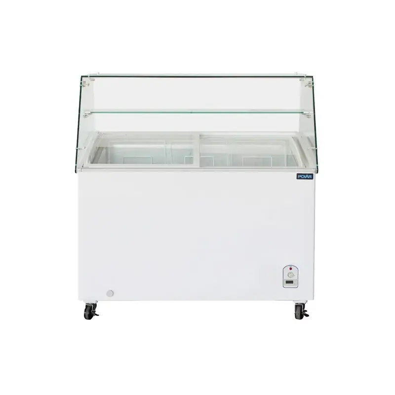 Polar FL991-A G-Series Display Chest Freezer - 200Ltr with Glass Surround
