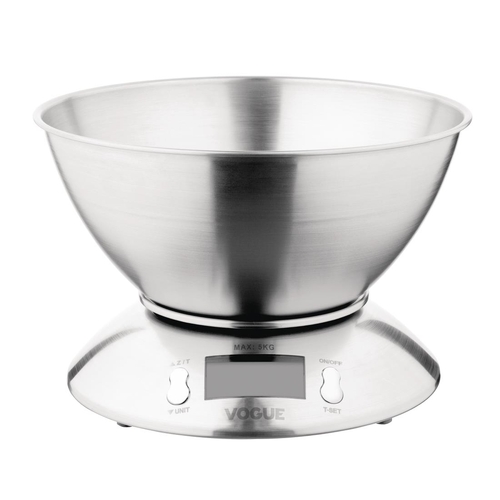 Vogue Digital Bowl Scale 5kg Grad 1g kg/lbs