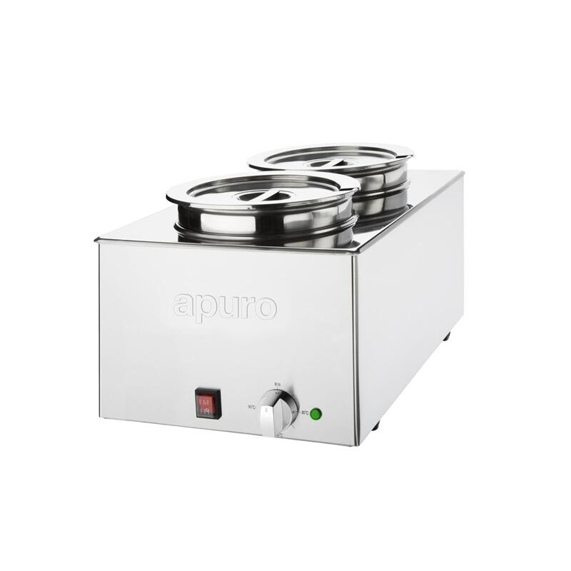 Apuro FT695-A Bain-Marie with Round Pots 2x 5.2Ltr