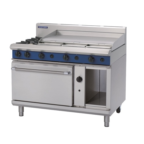 Blue Seal G508A - 2 Burner Gas Cooktop + 900mm Griddle with Static Oven