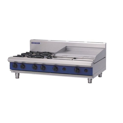 Blue Seal G518B-B - 4 Burner Gas Cooktop + 600mm Griddle - Bench Model