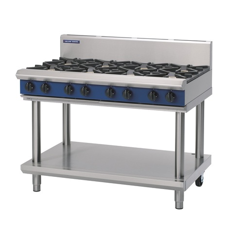 Blue Seal G518D-LS -  8 Burner Gas Cooktop with Leg Stand
