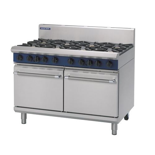 Blue Seal G528D Gas - 8 Burner Gas Cooktop with Double Static Oven