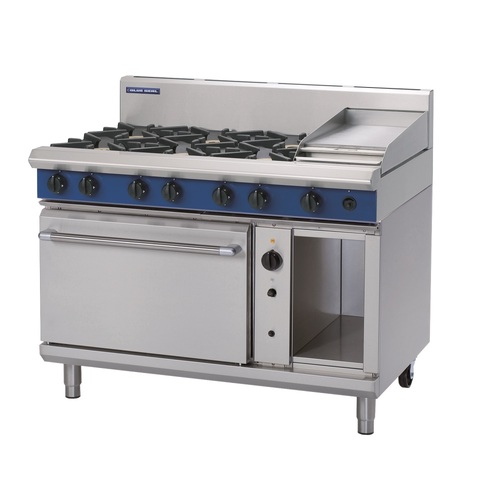 Blue Seal G58C - 6 Burner Gas Cooktop + 300mm Griddle with Convection Oven