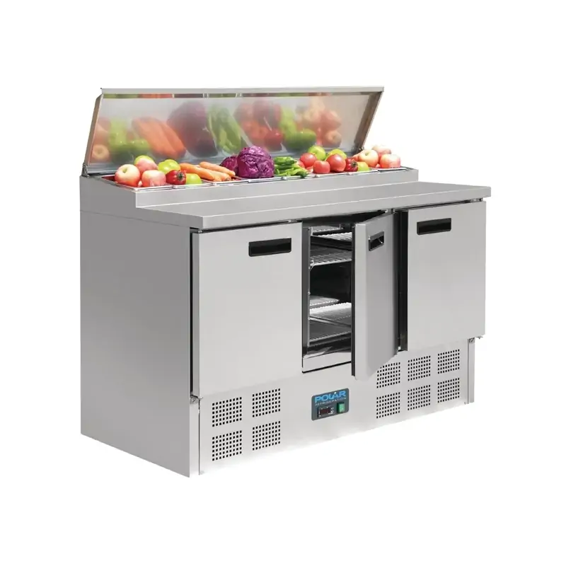 Polar G605-A G-Series Pizza Prep Counter Fridge 390Ltr