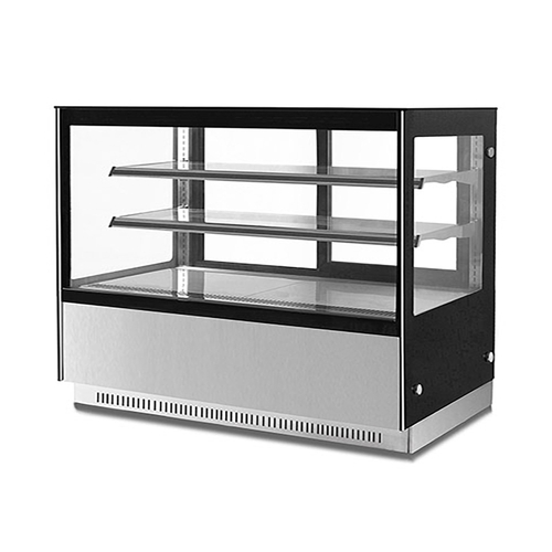 Bonvue GAN-1800RF2 - Square Glass Cake Display 2 Tier  - 1800mm Wide 