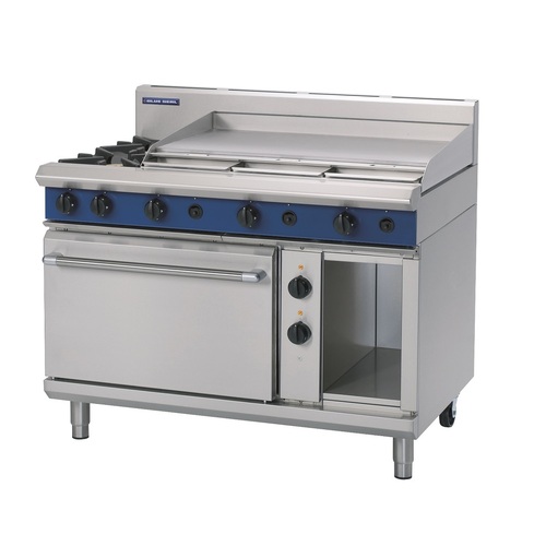 Blue Seal GE508A - 2 Burner Gas Cooktop + 900mm Griddle with Electric Static Oven