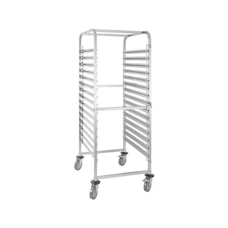 Vogue Gastronorm 2/1 Racking Trolley (15 Level)