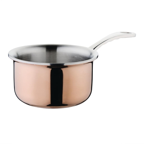Vogue Copper Tri Wall Mini Saucepan 90mm