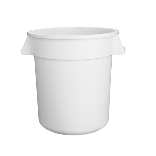 Vogue Round Container Bin White 38Ltr