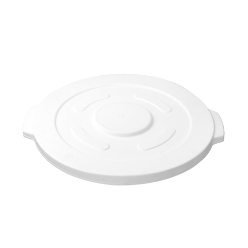 Vogue Round Container Lid White - 398mm 38Ltr