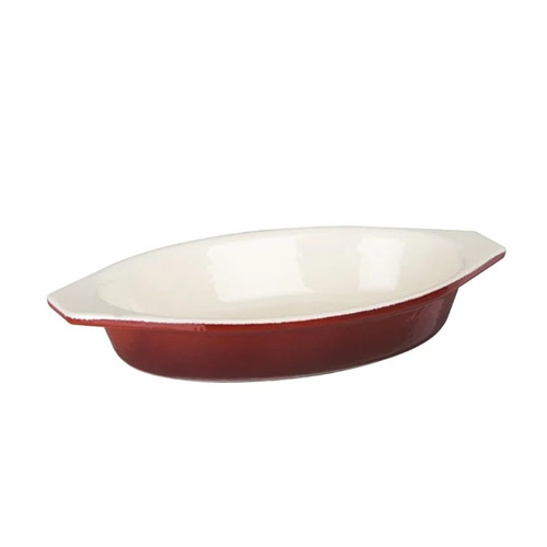 Vogue Oval Gratin Red 650ml