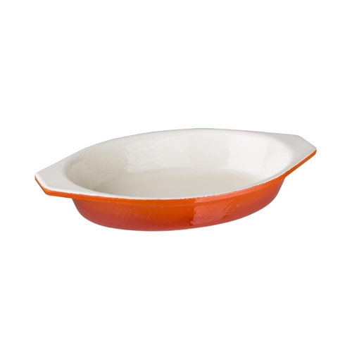 Vogue Oval Gratin Orange 650ml