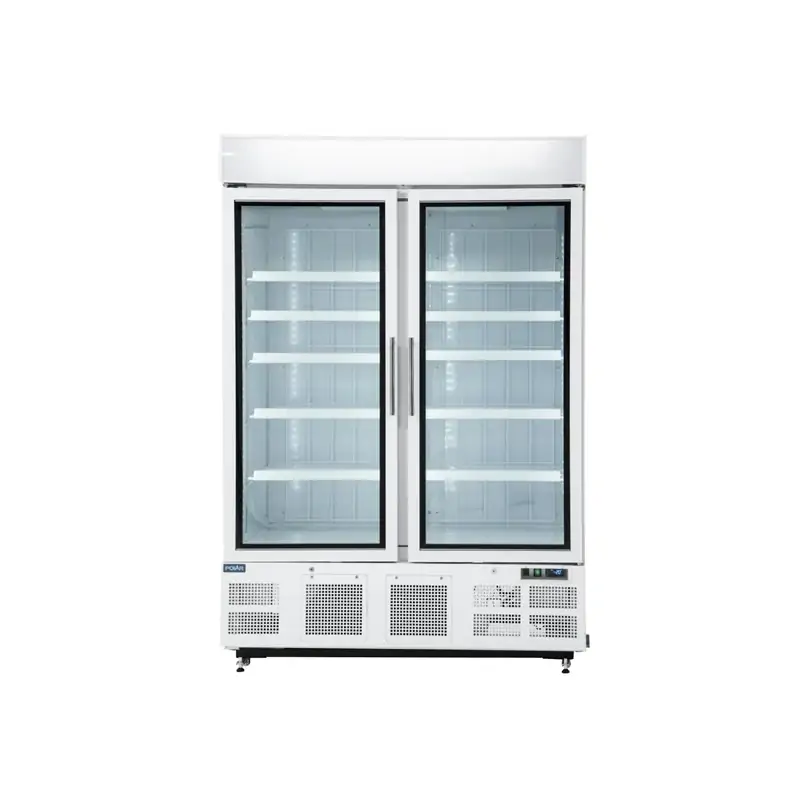 Polar GH507-A G-Series 2 Door Upright Display Freezer 920Ltr White