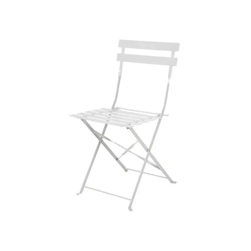 Bolero Grey Pavement Style Steel Folding Chairs (Pack of 2)