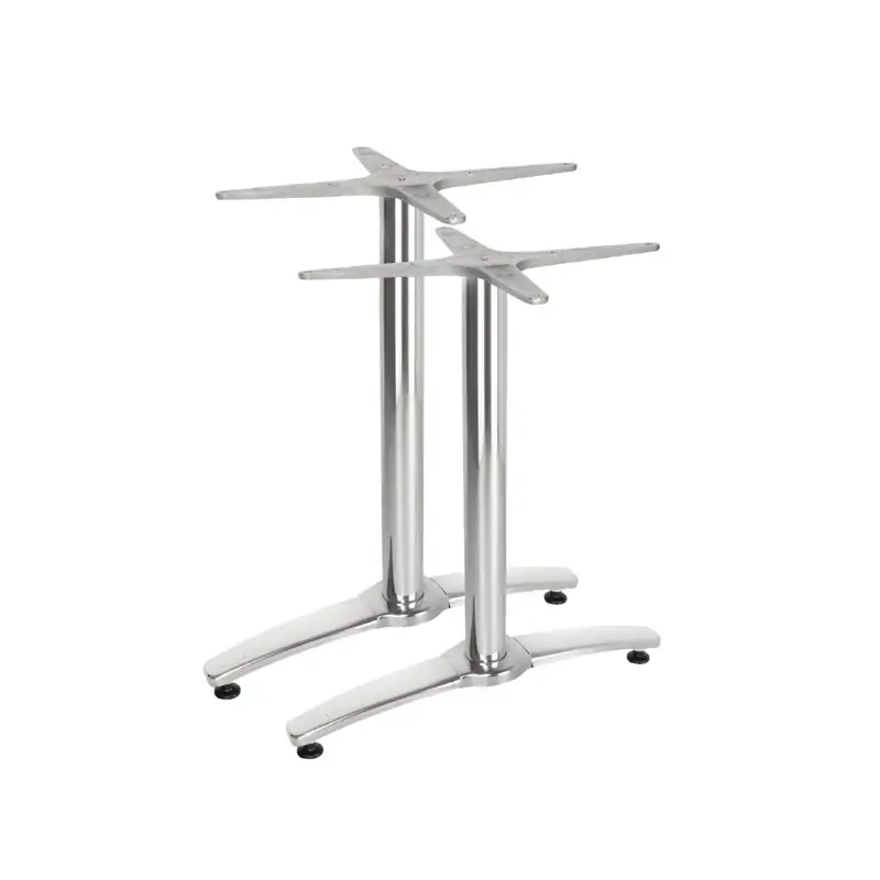 Bolero Aluminium Twin Leg Table Base (Pack of 2)