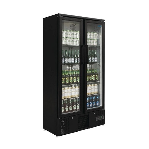 Polar GJ449-A G-Series Upright Back Bar Cooler with Hinged Doors 490Ltr