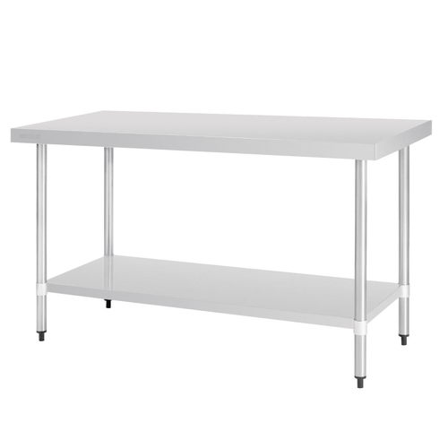 Vogue Stainless Steel Prep Table 1500x700x900mm
