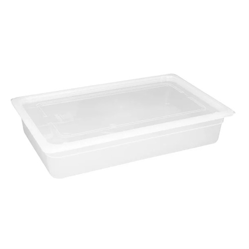 Vogue Polypropylene 1/1 Gastronorm Tray 100mm 13Ltr (Box of 2)