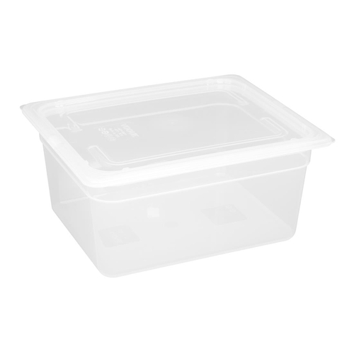 Vogue Polypropylene 1/2 Gastronorm Tray 150mm 8.9Ltr (Box of 4)