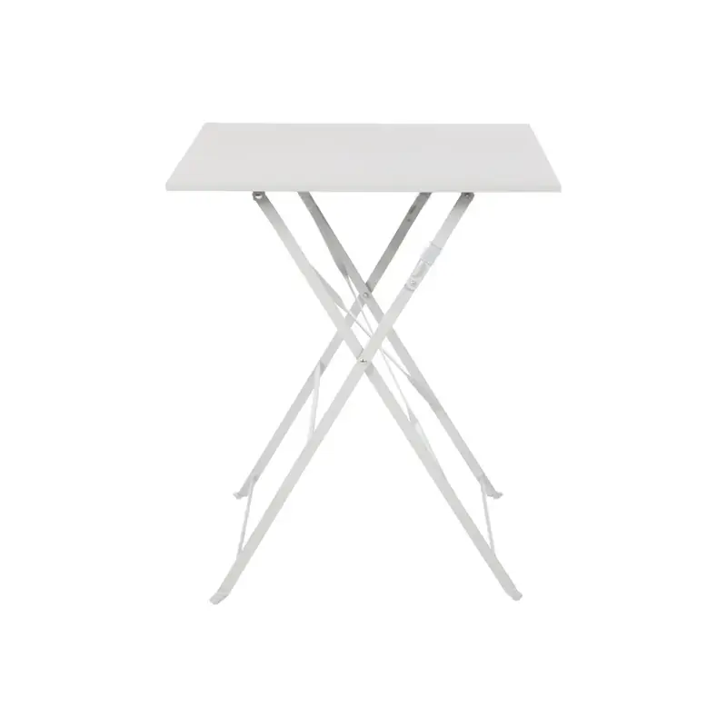 Bolero Grey Square Pavement Style Steel Table